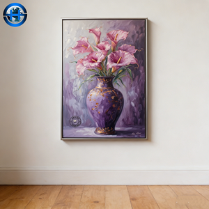 Quadro in Porcellana Cristallina con Rosa Colorata, Decorazione Murale Artistica per <span class=keywords><strong>Soggiorno</strong></span> - Product Image 2