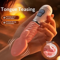Mimicry électrique de langue, petite langue vibrante pour stimulation féminine, masturbation vaginale, commerce extérieur