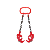 Chariot élévateur spécial huile tambour pince suspendu levage aigle bouche Double griffe crochet fer tambour levage 0.5-2 tonnes capacité