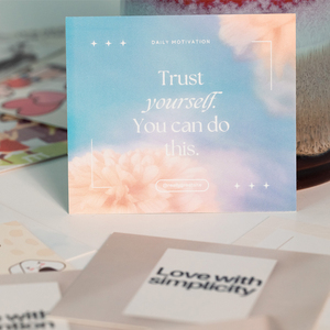 Spot vente en gros 50 pièces carte de motivation clairement imprimer un langage <span class=keywords><strong>positif</strong></span> inspirant cartes positives de mots d'encouragement - Product Image 1