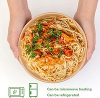 Einweg Wiederverwendbare Umweltfreundliche Biologisch Abbaubare Kompostierbare Robuste Auslaufsichere Lebensmittelgeeignete Kraftpapier Salatschüssel Lebensmittelbehälter
