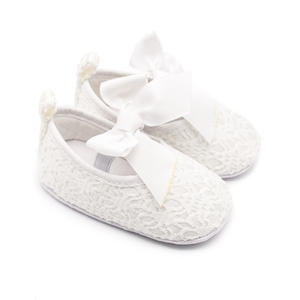 Chaussures brodées de ballerine pour bébé fille, à gros nœud, jolies chaussures légères, de printemps et d'été, pour nourrisson, robe de poussette - Product Image 2