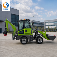 LUYU CE EPA Mini-Baggerlader 4x4 Kompaktmaschine mit Frontlader