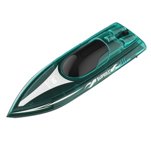 2.4GHz LED <b>RC</b> Boat Remote <b>Control</b> Speed Boat with Rechargeable Battery Waterproof Outdoor Toy for Kids - Product Image 2