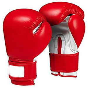 Classic Proสไตล์ถุงมือมวยหนังOversizeสีฟ้า/สีแดงส่วนบุคคลถุงมือมวย - Product Image 4