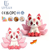 UYEAH EN71/CPC/GRS Peluches Mascottes Personnalisées en Forme de Chat, Jouets en Peluche Doux et Mignons en Coton, Peluche Renard pour Enfants, Cadeaux
