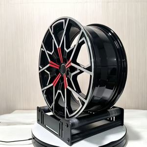 Jantes forgées Hubgraphite noires avec embellissements rouges, pour <span class=keywords><strong>Mercedes</strong></span>-AMG GT Supercar version Performance Légère - Product Image 3