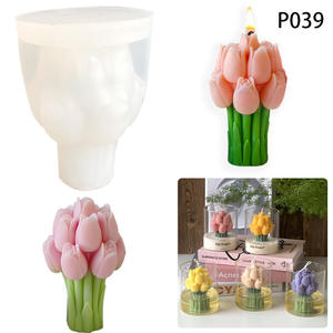 Stampo <span class=keywords><strong>per</strong></span> <span class=keywords><strong>Candele</strong></span> a Forma di Tulipani <span class=keywords><strong>per</strong></span> la Realizzazione di <span class=keywords><strong>Candele</strong></span>, Stampo 3D <span class=keywords><strong>in</strong></span> <span class=keywords><strong>Silicone</strong></span> <span class=keywords><strong>per</strong></span> Resina, Gesso, Argilla Polimerica, Decorazione <span class=keywords><strong>per</strong></span> la Casa, Stampo <span class=keywords><strong>in</strong></span> <span class=keywords><strong>Silicone</strong></span> Bouquet di Tulipani - Product Image 3