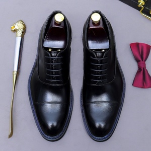 Zapatos de Cuero para Hombre ASTON M.JAZZ, Estilo Oxford con Cordones, Punta en Pico, Resistentes, para Bodas, Todas las Temporadas, con Suela de Goma - Product Image 2
