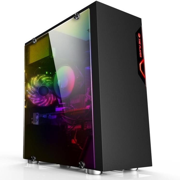 Custom Diy Acrylic Panel with Lcd Fan Plexiglass RGB Gaming Atx case  Support ATX,micro-ATX, Mini-ITX, E-ATX Motherboard Pc case