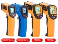 Thermomètre infrarouge numérique industriel pour la mesure de la température des pneus et des aliments en cuisine, avec laser de positionnement, vente en gros
