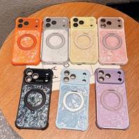 Coque de téléphone antichoc à couverture intégrale avec anneau magnétique 360° et dorure, anti-chute pour iPhone 17 Pro Max 16 15 14 Pro Max
