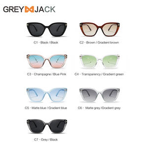 Gafas de Sol Cat Eye Grises con Marco Marrón Tr90, Lentes Polarizadas, Protección UV400 para Mujer, Gafas de Sol Modernas - Product Image 5