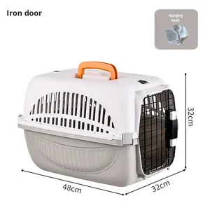 Cage de <span class=keywords><strong>transport</strong></span> portable pour animaux de compagnie, modèle capsule spatiale simple pour <span class=keywords><strong>chien</strong></span> et chat, en PP, pour l'extérieur et l'<span class=keywords><strong>avion</strong></span> - Product Image 6