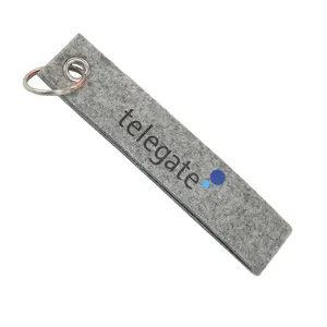 2024 new products personalized pet cowhide leather handmade logo woolen retro keychain for couples