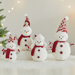 Figura Decorativa de Muñeco de Nieve Navideño Hecha a Mano y Ecológica, Muñeco de Espuma para Decoración de Ventanas y Mejora del Ambiente Festivo - Product Image 3