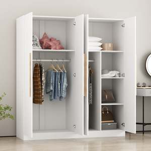 Armoire Offre Spéciale de style élégant avec finition dégradée et moulures décoratives ajoutant une garde-robe rustique au charme