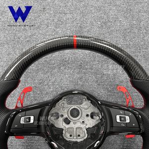 Volante Multifuncional de Fibra de Carbono Compatible con Volkswagen, Bora, Caddy, <span class=keywords><strong>Golfgtd</strong></span>, Golfgti, Jettagli, Golfv64motion - Product Image 3