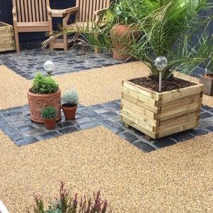 Clair un composant polyuréthane pierre galet époxy plancher pour le resurfaçage du béton revêtements de sol Construction emballage - Product Image 5