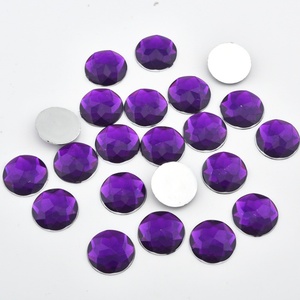 พลอยเทียมอะคริลิคทรงกลมเรียบติดพลอยเทียมพลอยเทียมทรงกลมแบบ DIY - Product Image 5