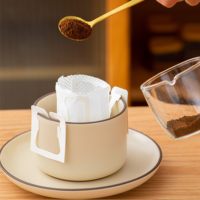 Sachets filtres à café non tissés de qualité alimentaire, à oreilles suspendues, à mailles fines, pour filtration goutte à goutte, sans papier ni résidus après-goût