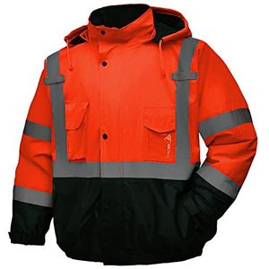 Sweat à capuche de sécurité réfléchissant personnalisé Kango, fermeture éclair, camouflage extérieur, vêtements de travail haute visibilité, veste en polaire - Product Image 2