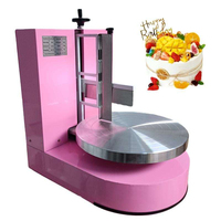 Commerciële automatische ronde taartdecoratiemachine voor het aanbrengen van room en frosting, nieuwe staat, geschikt voor melk.