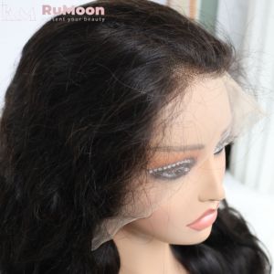 <span class=keywords><strong>Perruque</strong></span> de Cheveux Humains Indiens Couleur Naturelle, Dentelle Frontale 250 Densité 100% Cheveux Humains, <span class=keywords><strong>Perruque</strong></span> Ondulée en Dentelle HD 13x4 - Product Image 5