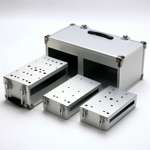 รับผลิตงานโลหะแผ่นตามแบบ CNC บริการดัดขึ้นรูป กล่องหุ้มอุปกรณ์อิเล็กทรอนิกส์แบบโมดูลาร์ กล่องโครงการอุตสาหกรรม โรงงานผู้ผลิต OEM ODM - Product Image 3