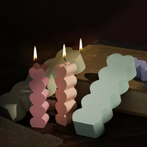 Kerzen form Hersteller DIY 3D Kerzen herstellung Epoxidharz Gips Kerzen formen Silikon