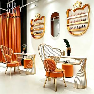 Modern L-shaped Manicure Table Aluminum <b>Nail</b> <b>Desk</b> Professional Custom Salon Spa Furniture Sincoo MT-F0044 - Product Image 2
