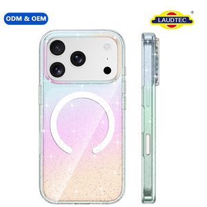 เคสกันเหลืองแบบไล่สีประกายวิบวับ สำหรับ iPhone17 18 Pro  รับทำโลโก้ ขายส่งจำนวนมาก - Product Image 1