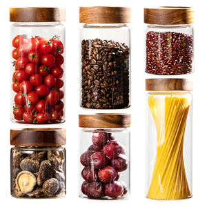 Frascos de Vidrio Herméticos a Prueba de Olores, Frascos de Almacenamiento de Alimentos de Vidrio de Borosilicato <span class=keywords><strong>con</strong></span> Tapa Giratoria para Alimentos, Especias, <span class=keywords><strong>Miel</strong></span>, Dulces - Product Image 5