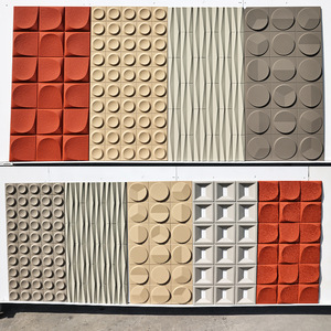 Pu Polyurethane chín vuông lưới hình nhân tạo đá m-loại gạch rỗng cho hiện đại trong nhà sử dụng trường học - Product Image 1