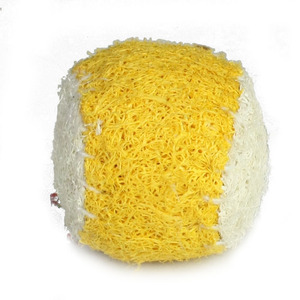 100% Natural respetuoso con el medio ambiente pequeño 5cm Loofah Pet Ball divertido entrenamiento interactivo perro gato juguete con campana y hierba gatera - Product Image 5