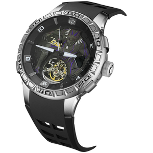 <span class=keywords><strong>Montre</strong></span> mécanique automatique HANBORO Black Panther squelettée pour homme, style super-héros, haute qualité, 47 mm, aiguilles, acier inoxydable - Product Image 5