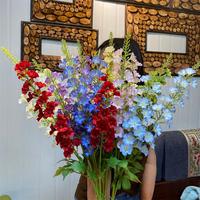 YOPIN-3552 longue tige artificielle larkspur fleurs soie bleu Delphinium fleur pour la décoration de la maison de mariage