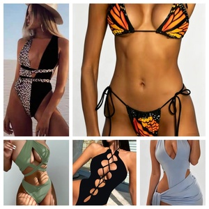 Maillot de bain bikini 2 pièces pour femme, haute qualité, personnalisé, design Sheines, confortable, portable, multicolore, micro-<span class=keywords><strong>string</strong></span> respirant - Product Image 1