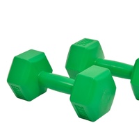 Vente en gros par le fournisseur d'usine : Ensemble d'haltères hexagonales réglables en PVC et ciment pour hommes, équipement professionnel de fitness, yoga et aérobic, couleur personnalisée