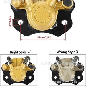 Gold Aluminum Single-Piston <b>Brake</b> <b>Caliper</b> For Off-Road Motorcycle Lower Mount Replacement Part Scb031 - Product Image 5