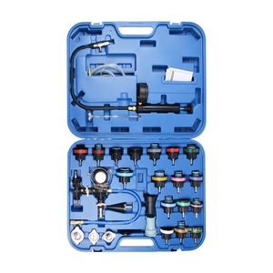 Kit <span class=keywords><strong>de</strong></span> purge sous vide et testeur <span class=keywords><strong>de</strong></span> pression <span class=keywords><strong>de</strong></span> radiateur 28 pièces, outil universel <span class=keywords><strong>de</strong></span> test <span class=keywords><strong>de</strong></span> fuite du système <span class=keywords><strong>de</strong></span> <span class=keywords><strong>refroidissement</strong></span> pour garage - Product Image 1