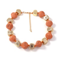 Collier artisanal Zooying, simple, frais, tendance, géométrique, en résine perlée, multicolore, décontracté