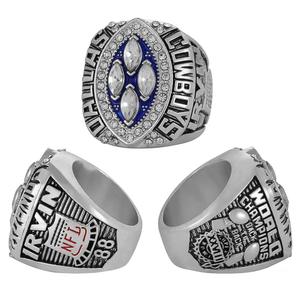 Dallas Cowboys Or et Argent Bijoux Anniversaire Commémoration 1993 Nfl Championship Ring - Product Image 1