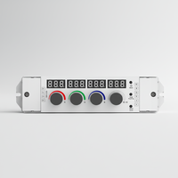 Contrôleur LED RGB/RGBW 4 canaux * 4A V4-K DC12-24V avec 4 boutons, variateur de lumière, affichage numérique et télécommande RF pour bandes LED 4 canaux