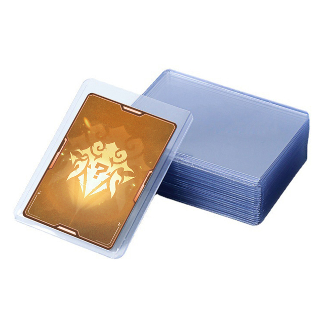 Clear PVC 35PT Moisture-Proof Portable Full of Toughness Trading Card Top Loaders Card Sleeve