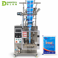 Machine d'emballage automatique de poudre à trois soudures latérales avec bord dentelé pour sachets de farine, café, épices et assaisonnements