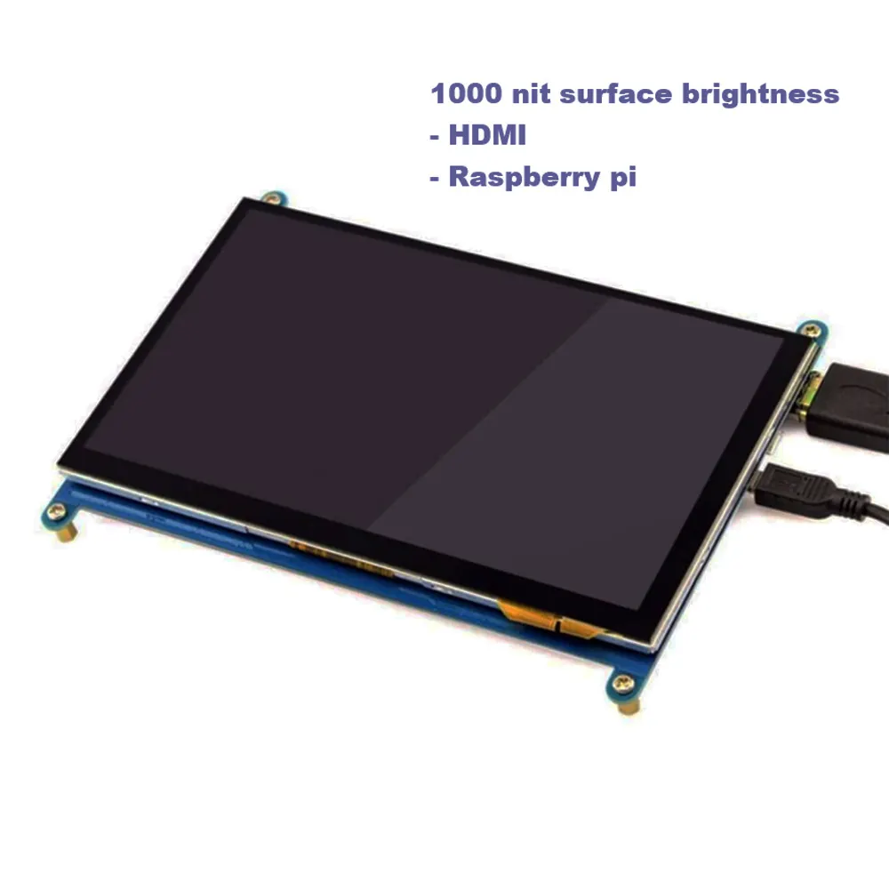 شاشة لمس Pi Pi من التوت ، شاشة LCD 7 بوصة ، متوافقة مع نافذة التوت 10 8 7