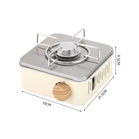 Réchaud à gaz butane portable pliable pour le camping en plein air, 2800W, allumage électronique, acier inoxydable, sûr, pour pique-nique, chasse