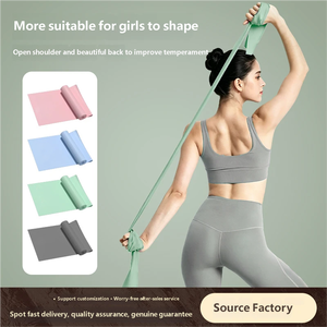 Bande de Résistance Extensible en Latex Naturel pour Yoga, Étirements d'Épaules, Renforcement du Dos, Entraînement à Domicile - Product Image 1