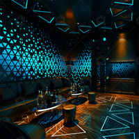 Comptoir de Bar à LED, meuble de boîte de nuit de Table de vin pour comptoir de Bar en plastique, taille personnalisée